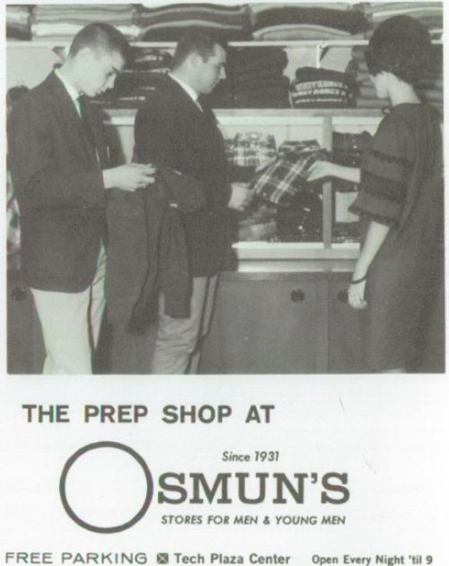 Osmuns Stores - Old Yearbook Ad